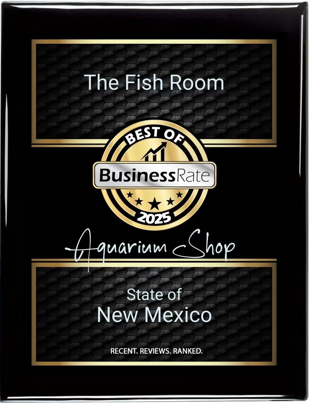 Best of New Mexico 2025 Aquarium Shop award for The Fish Room