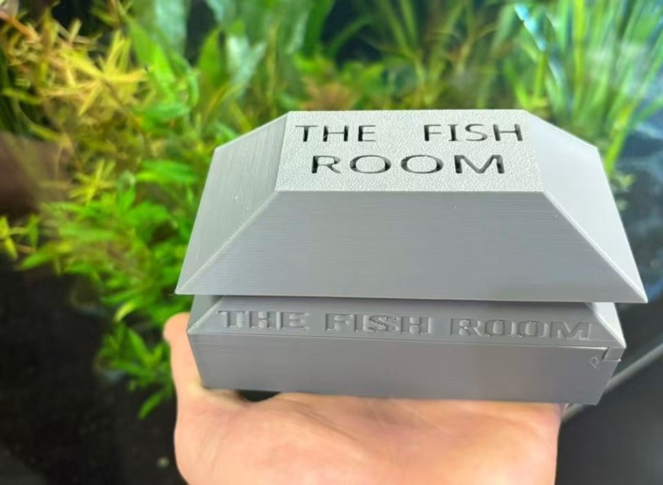 The Fish Room's own 3D-printed branded snail trap